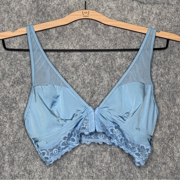 Aeire Other - Aerie Light Blue Corset Inspired‎ Bralette w/ Front Hook Closure- Sz M